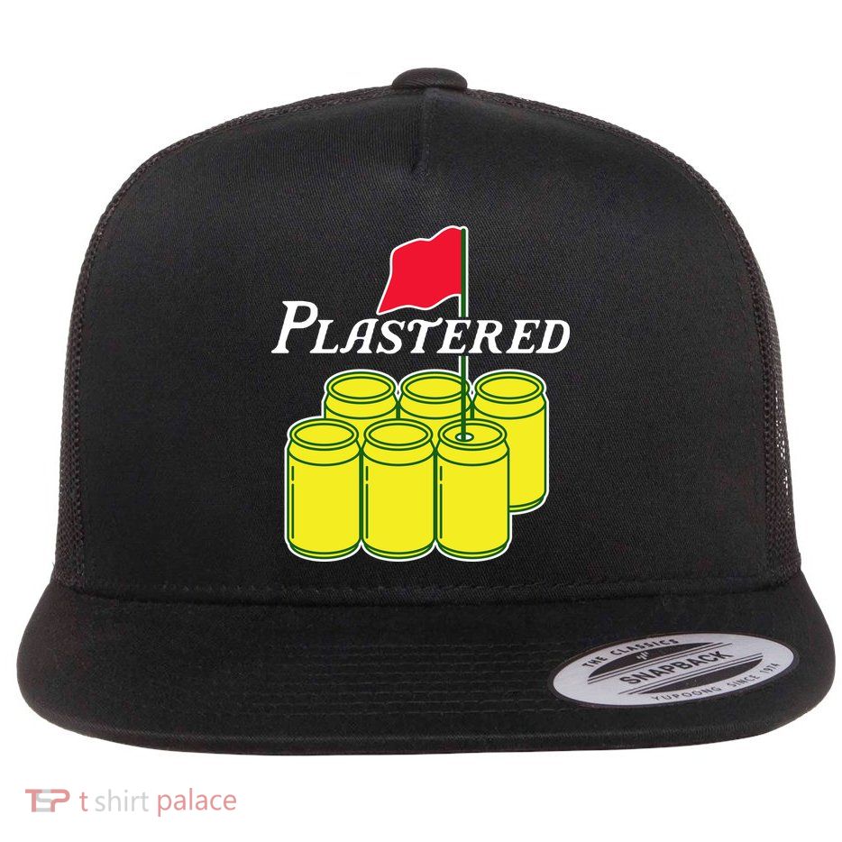 Funny Beer Plastered Golf Tournament Flatbill Hat
