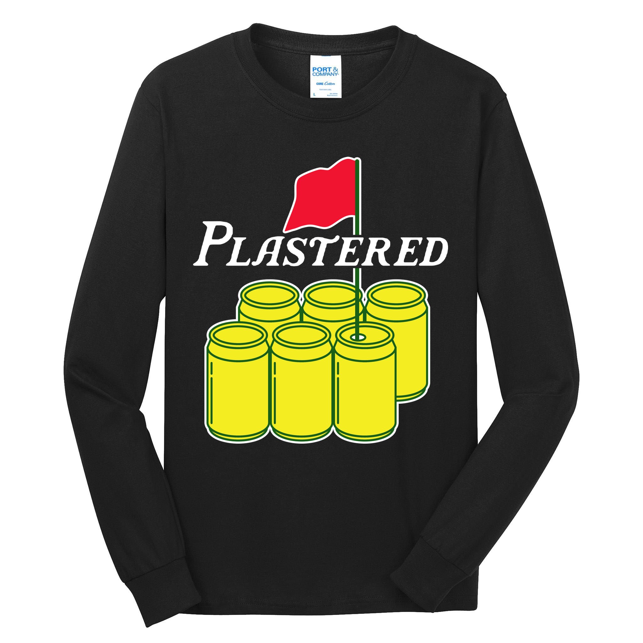 Funny Beer Plastered Golf Tournament Tall Long Sleeve T-Shirt