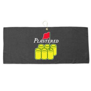 Funny Beer Plastered Golf Tournament Large Microfiber Waffle Golf Towel