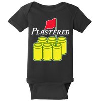 Funny Beer Plastered Golf Tournament Baby Bodysuit