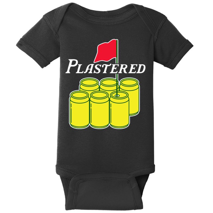 Funny Beer Plastered Golf Tournament Baby Bodysuit