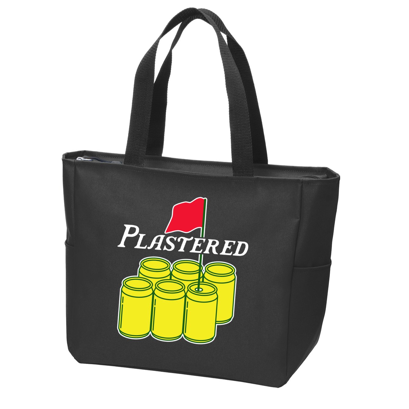 Funny Beer Plastered Golf Tournament Zip Tote Bag