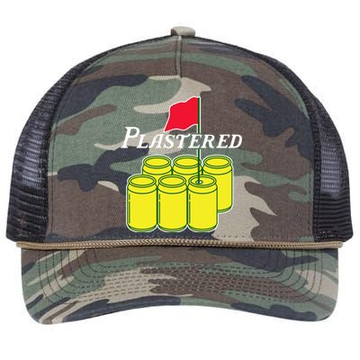 Funny Beer Plastered Golf Tournament Retro Rope Trucker Hat Cap