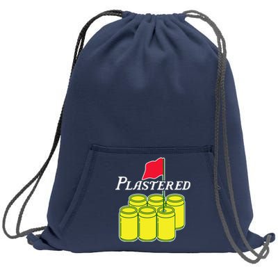 Funny Beer Plastered Golf Tournament Sweatshirt Cinch Pack Bag