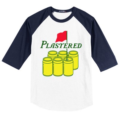 Funny Beer Plastered Golf Tournament Baseball Sleeve Shirt