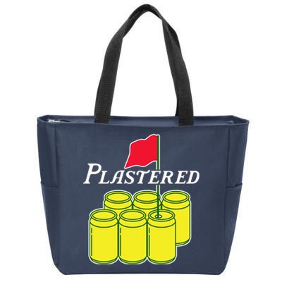 Funny Beer Plastered Golf Tournament Zip Tote Bag