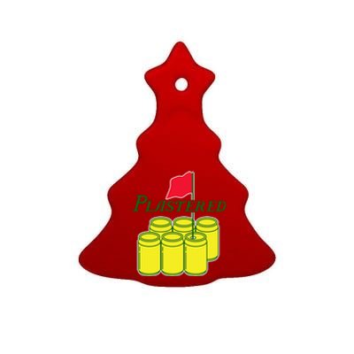 Funny Beer Plastered Golf Tournament Ceramic Tree Ornament