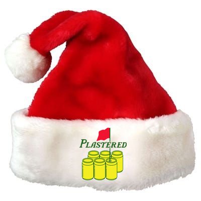 Funny Beer Plastered Golf Tournament Premium Christmas Santa Hat