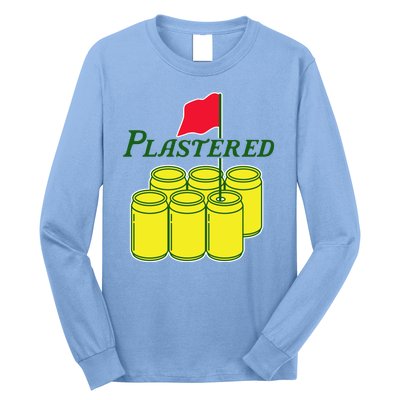 Funny Beer Plastered Golf Tournament Long Sleeve Shirt