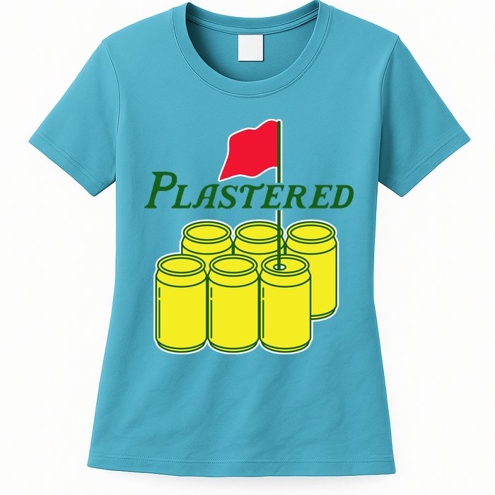 Funny Beer Plastered Golf Tournament Womens T-Shirt