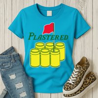 Funny Beer Plastered Golf Tournament Womens T-Shirt