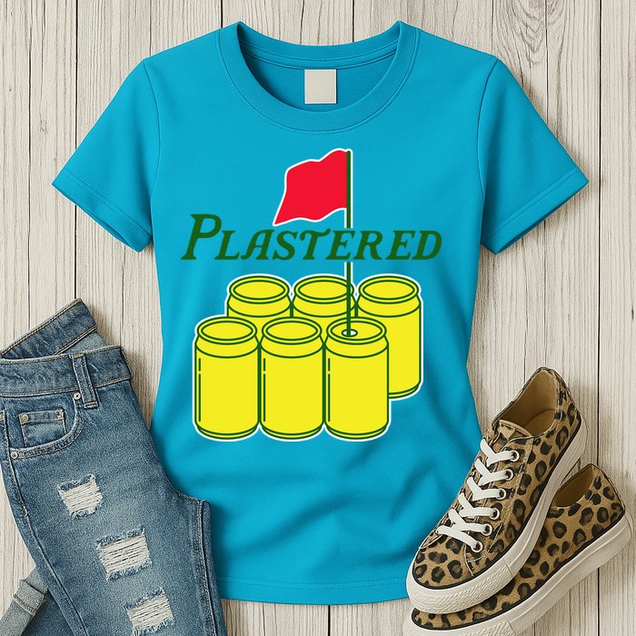 Funny Beer Plastered Golf Tournament Womens T-Shirt