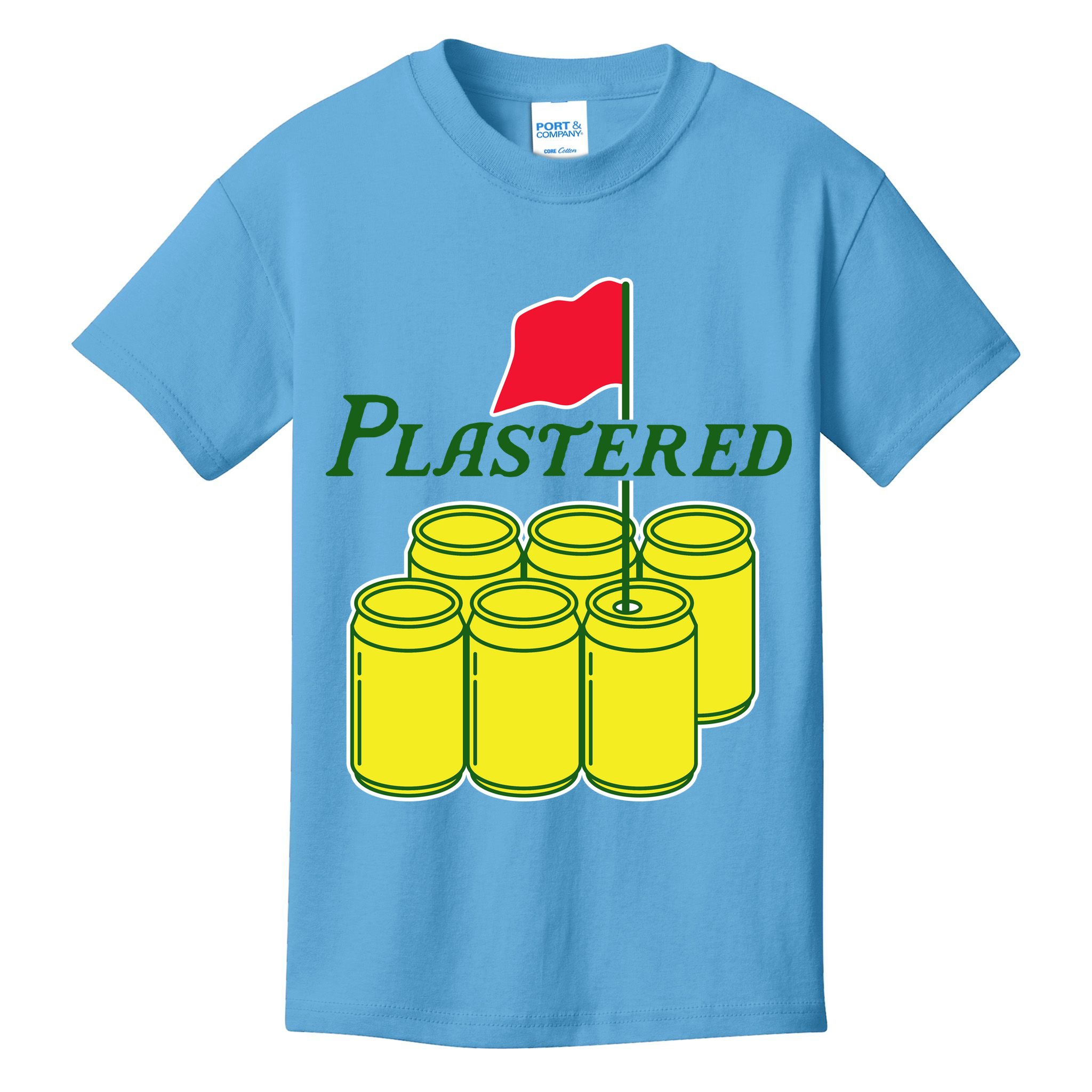 Funny Beer Plastered Golf Tournament Kids T-Shirt