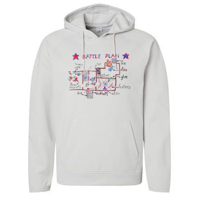 Funny Battle Plan Christmas Home Hand Dawn Alone Performance Fleece Hoodie