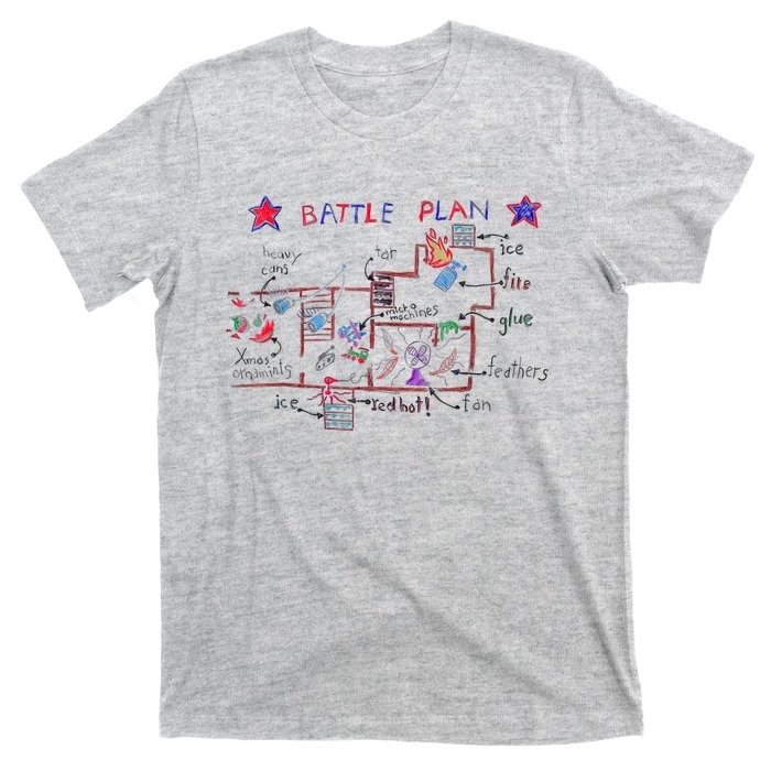 Funny Battle Plan Christmas Home Hand Dawn Alone T-Shirt