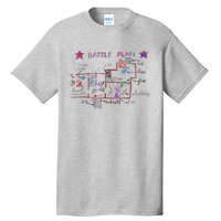 Funny Battle Plan Christmas Home Hand Dawn Alone Tall T-Shirt