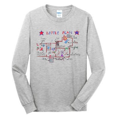 Funny Battle Plan Christmas Home Hand Dawn Alone Tall Long Sleeve T-Shirt