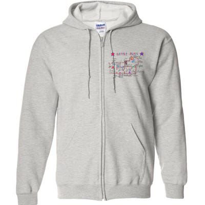 Funny Battle Plan Christmas Home Hand Dawn Alone Full Zip Hoodie