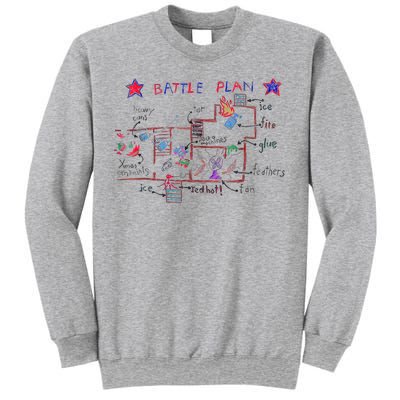 Funny Battle Plan Christmas Home Hand Dawn Alone Sweatshirt