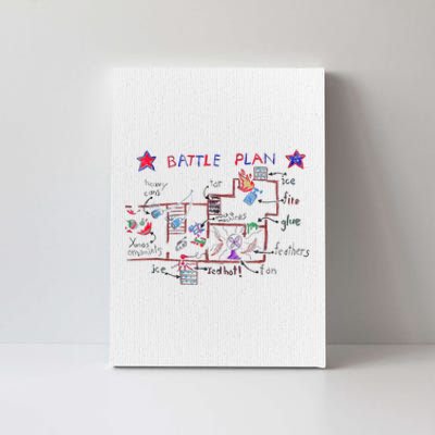 Funny Battle Plan Christmas Home Hand Dawn Alone Canvas