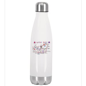 Funny Battle Plan Christmas Home Hand Dawn Alone Stainless Steel Insulated Water Bottle