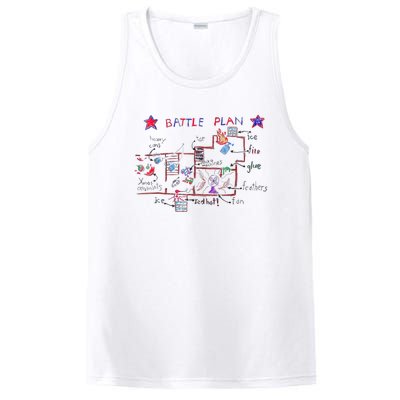 Funny Battle Plan Christmas Home Hand Dawn Alone PosiCharge Competitor Tank