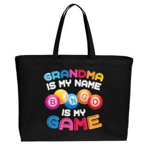 Funny Bingo Player Grandma Gift Cotton Canvas Jumbo Tote