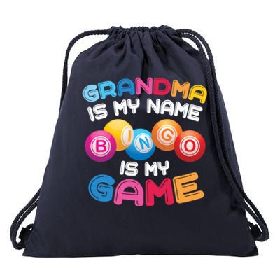 Funny Bingo Player Grandma Gift Drawstring Bag