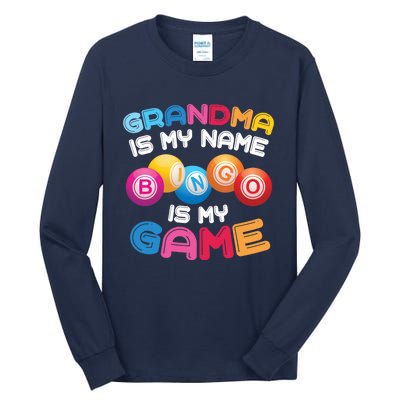 Funny Bingo Player Grandma Gift Tall Long Sleeve T-Shirt