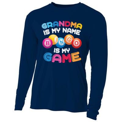 Funny Bingo Player Grandma Gift Cooling Performance Long Sleeve Crew