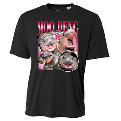 Funny Baby Pygmy Hippo Moodeng Cooling Performance Crew T-Shirt