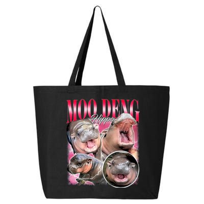 Funny Baby Pygmy Hippo Moodeng 25L Jumbo Tote