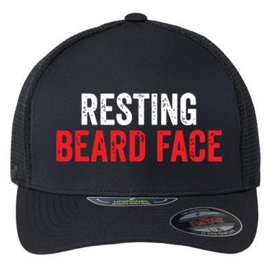 Funny Beard Parody Bearded Flexfit Unipanel Trucker Cap