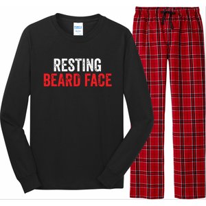 Funny Beard Parody Bearded Long Sleeve Pajama Set