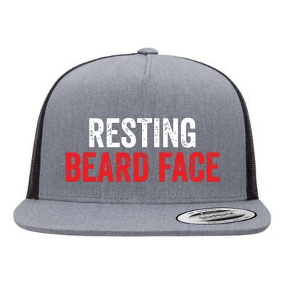 Funny Beard Parody Bearded Flat Bill Trucker Hat