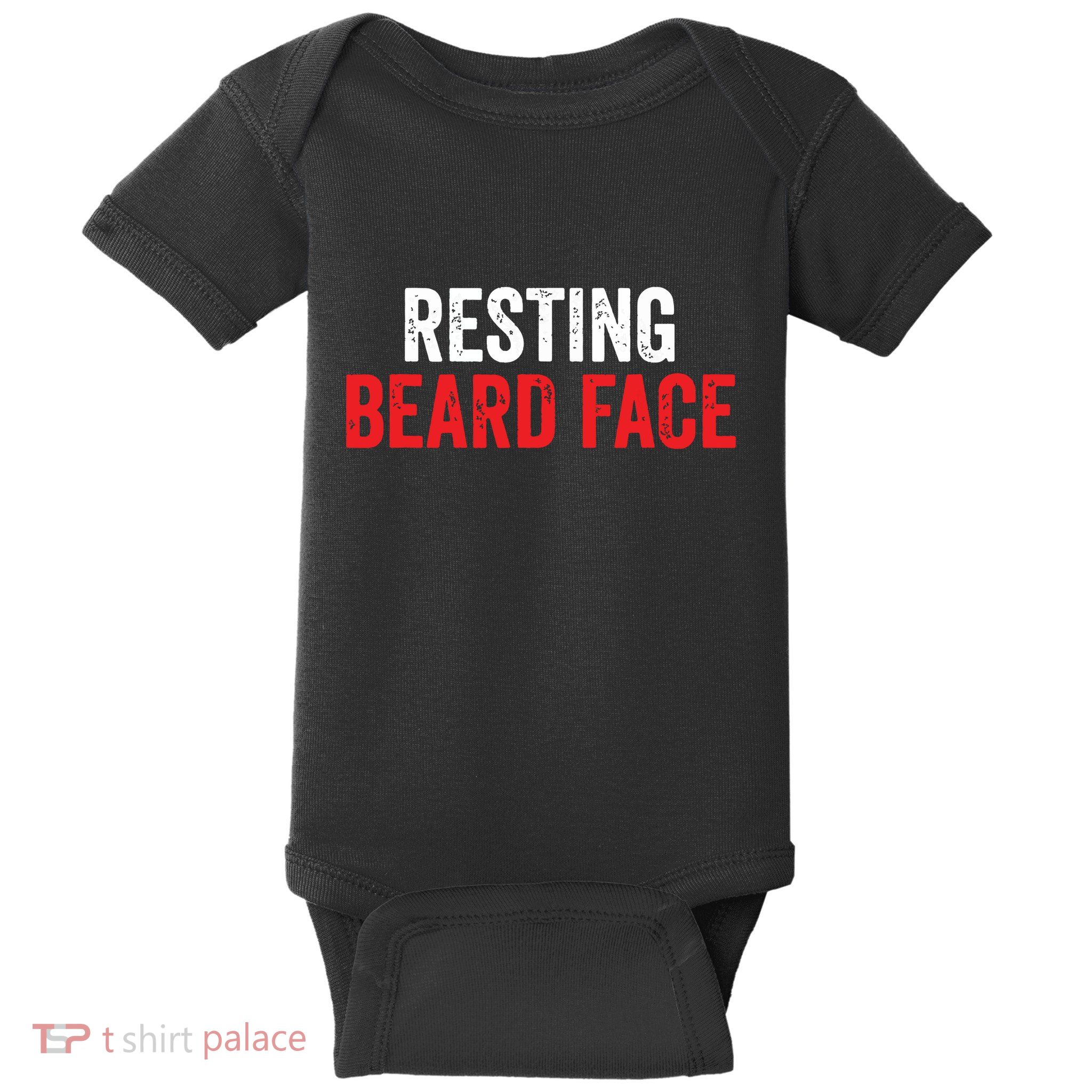 Funny Beard Parody Bearded Baby Bodysuit