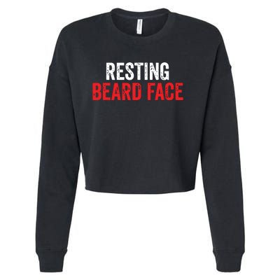 Funny Beard Parody Bearded Cropped Pullover Crew