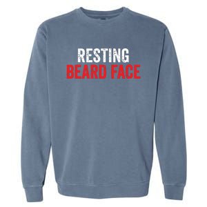 Funny Beard Parody Bearded Garment-Dyed Sweatshirt