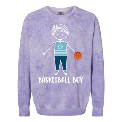 Funny Basketball Player Gift Basketball Gift Colorblast Crewneck Sweatshirt