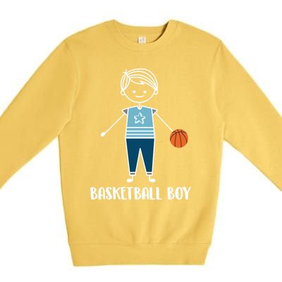 Funny Basketball Player Gift Basketball Gift Premium Crewneck Sweatshirt