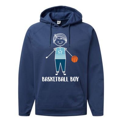 Funny Basketball Player Gift Basketball Gift Performance Fleece Hoodie