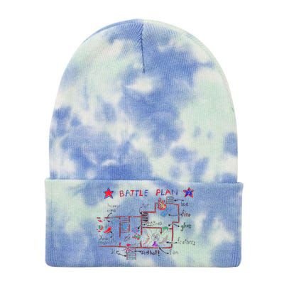 Funny Battle Plan Christmas Home Hand Dawn Alone Tie Dye 12in Knit Beanie