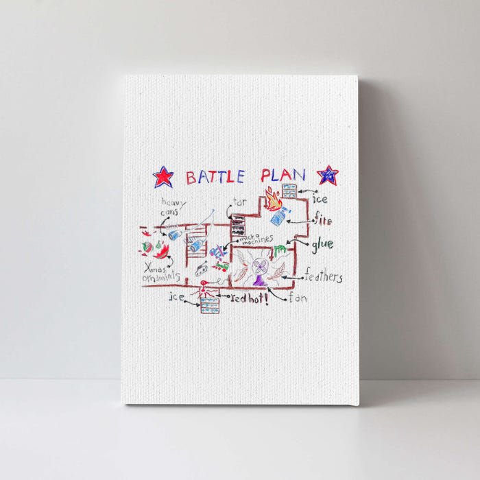 Funny Battle Plan Christmas Home Hand Dawn Alone Canvas