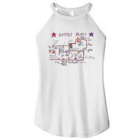 Funny Battle Plan Christmas Home Hand Dawn Alone Women’s Perfect Tri Rocker Tank