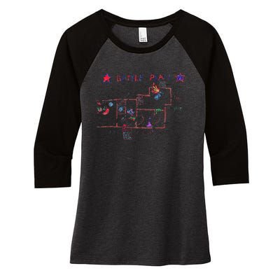 Funny Battle Plan Christmas Home Hand Dawn Alone Women's Tri-Blend 3/4-Sleeve Raglan Shirt