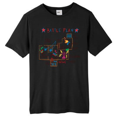 Funny Battle Plan Map Merry Christmas Movies Holiday Season Cute Gift Tall Fusion ChromaSoft Performance T-Shirt