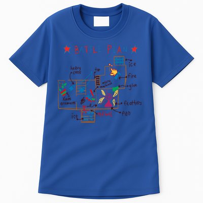 Funny Battle Plan Map Merry Christmas Movies Holiday Season Cute Gift Tall T-Shirt