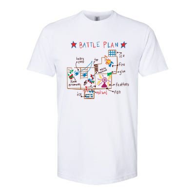 Funny Battle Plan Map Merry Christmas Movies Holiday Season Cute Gift Softstyle CVC T-Shirt