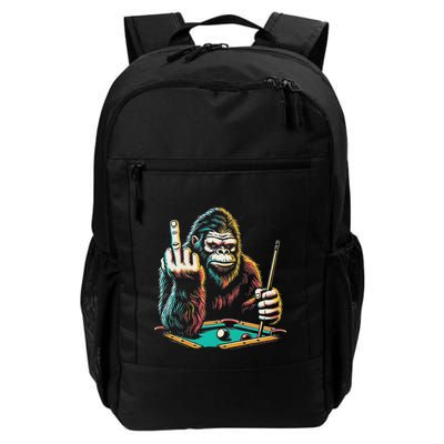 Funny Billiards Pool Player Retro Bigfoot Sasquatch Daily Commute Backpack