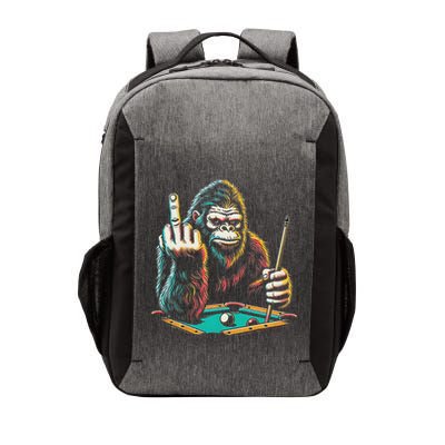 Funny Billiards Pool Player Retro Bigfoot Sasquatch Vector Backpack